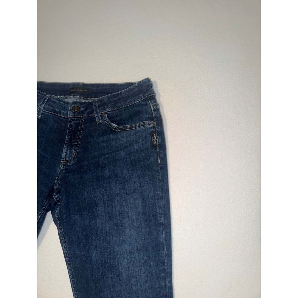 Silver jean CO women’s suki skinny crop blue jeans - Picture 14 of 16